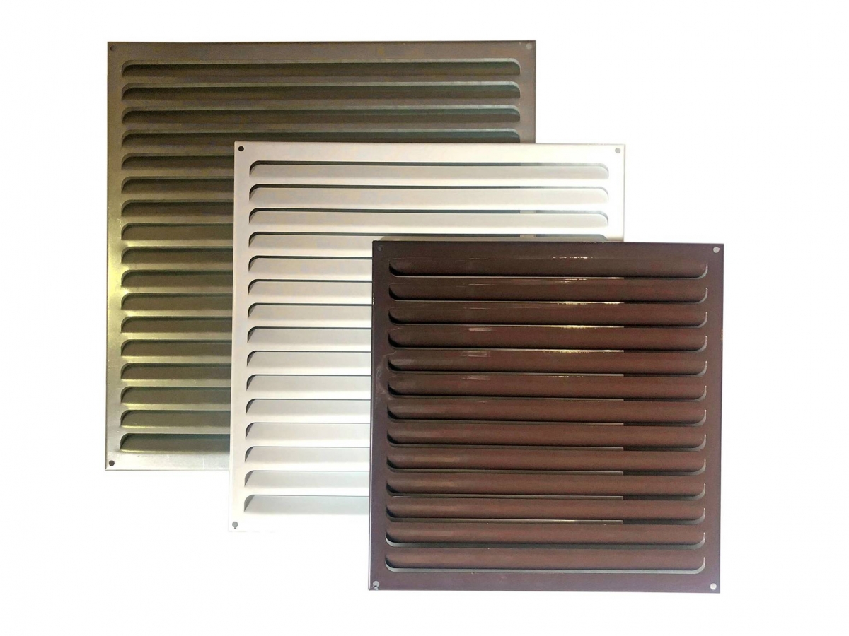 Решетка металлическая коричневая 350х350мм 3535РМк