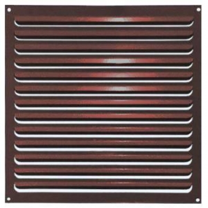 Решетка металлическая коричневая 350х350мм 3535РМк